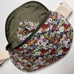 sac banane en Liberty Fabrics Libby flowers ( tissu lantana) pour fille