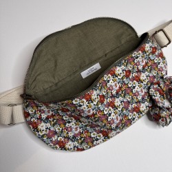 sac banane en Liberty Fabrics Libby flowers ( tissu lantana) pour fille